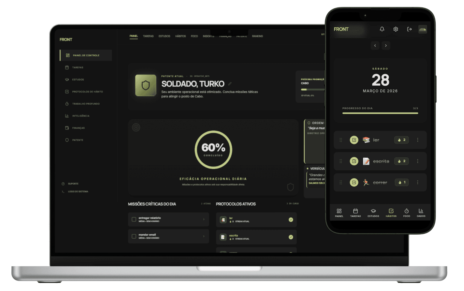 Preview do Sistema Front